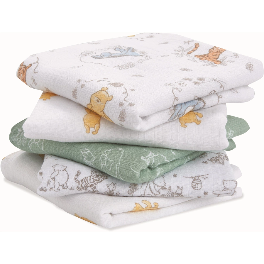 aden® Spucktücher winnie + friends 5er Pack