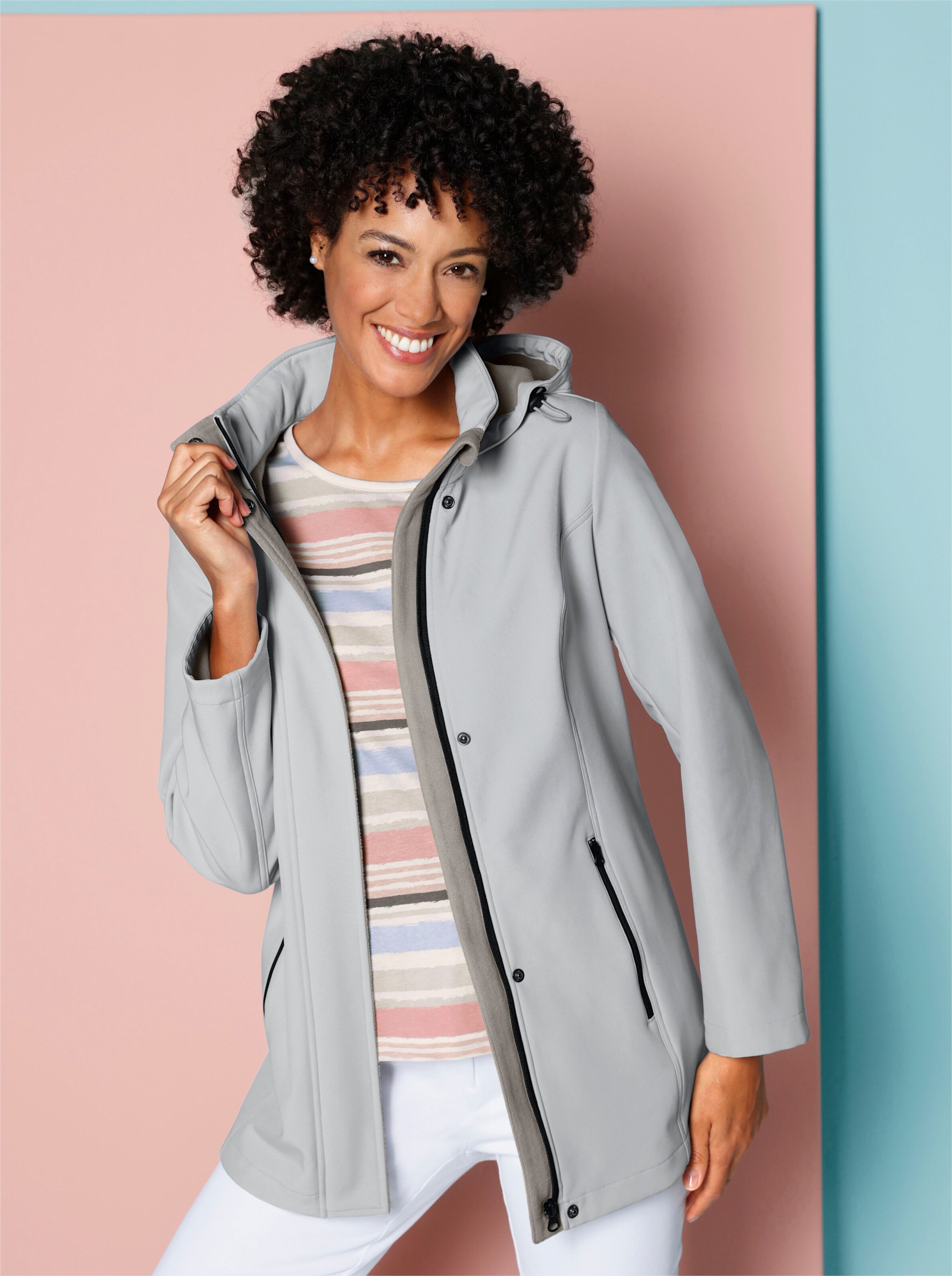 Softshelljacke mit Fleece-Futter