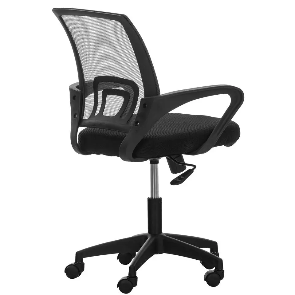 CLP Bureaustoel Auburn zwart Frame - Microfiber - zwart