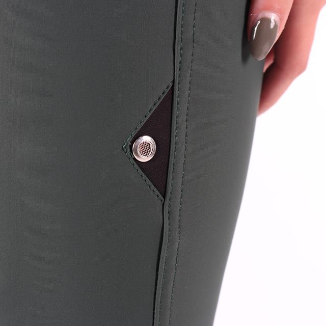 Paardrijbroek QUUR QCardie Softshell Full Grip Donkergroen