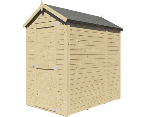 Alopex Medium tuinhuis met vloer, 134 x 190 cm, natuurlijke afwerking