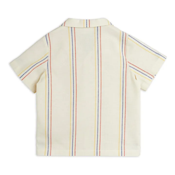 Mini Rodini Chemise Rayure Coton Bio | Ecru