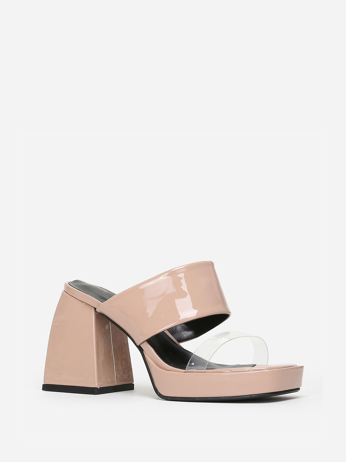 Mules style babies vernies- Taupe