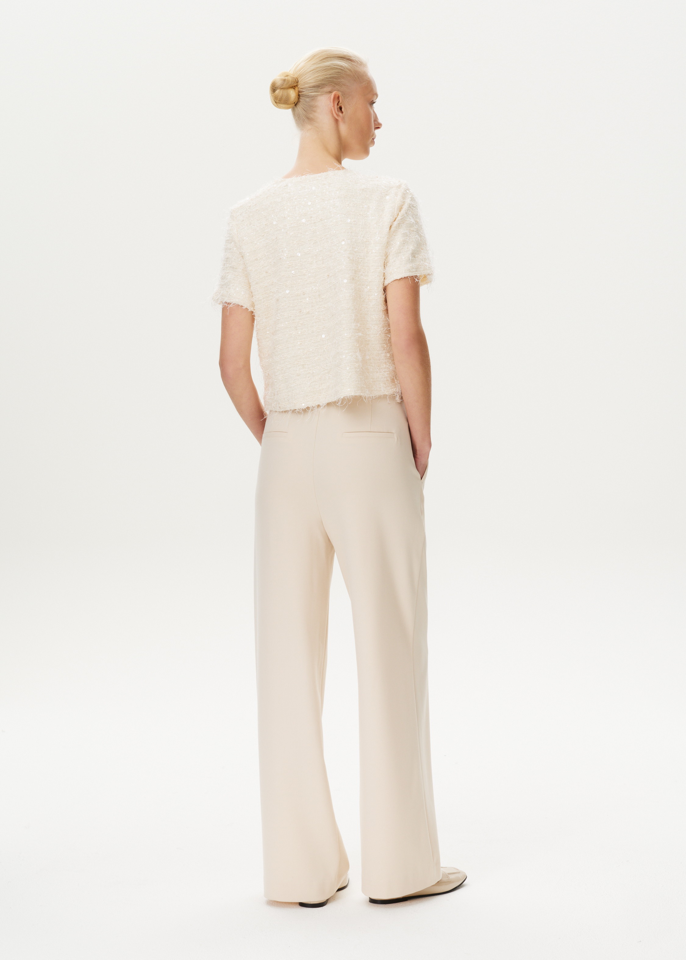 Top met franjes en glitter