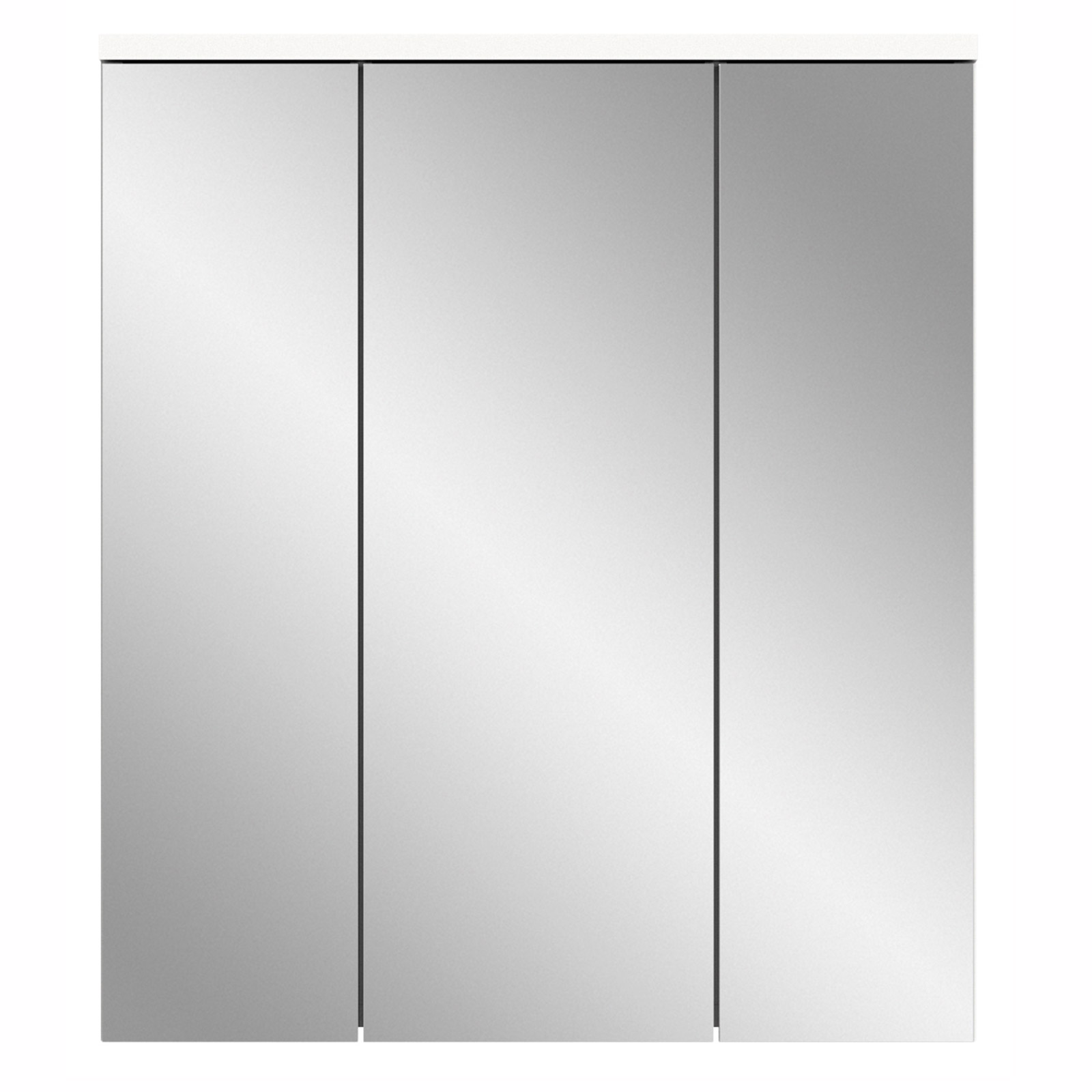 Spiegelschrank HILTON - weiß Hochglanz - 63 cm breit