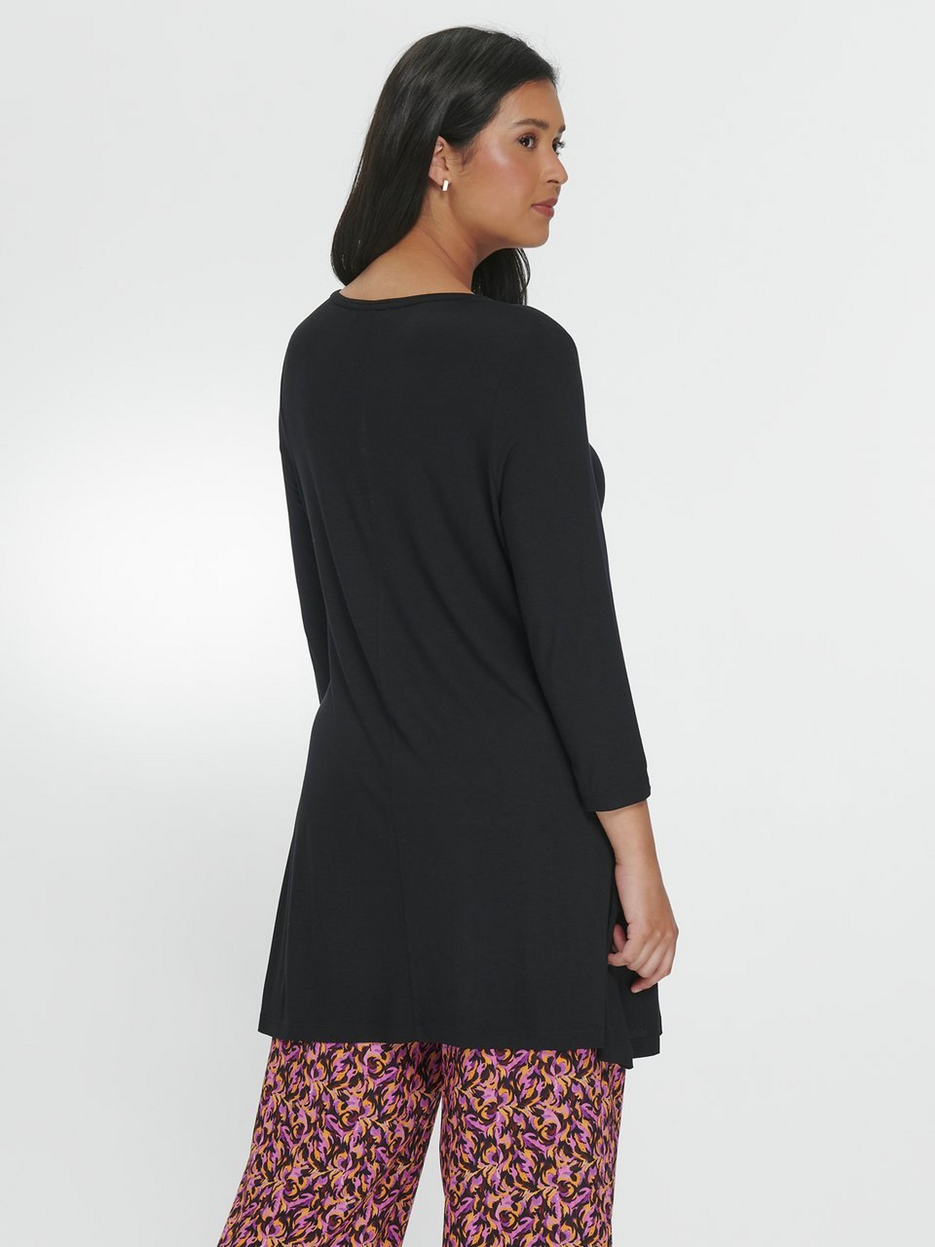 Rundhals-Shirt mit 3/4-Arm