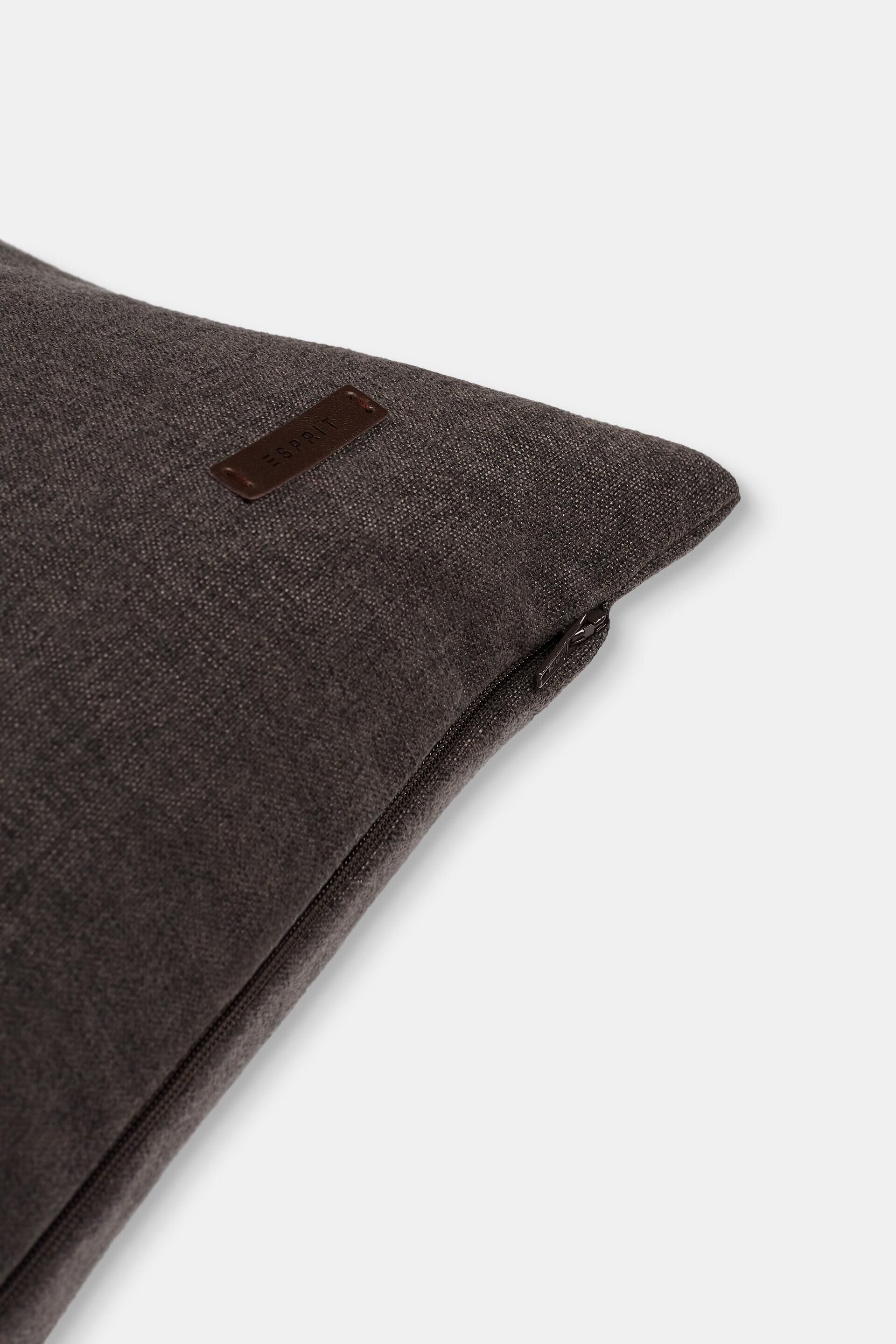 Housse de coussin en mélange de matières à teneur en micro velours