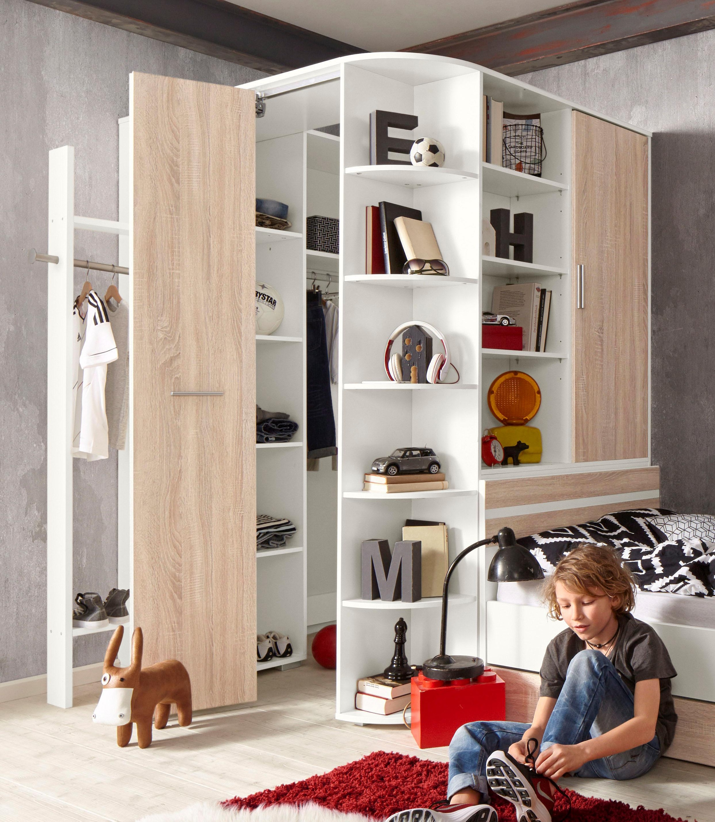 Wimex Eckkleiderschrank »Joker« begehbarer Kleiderschrank, Garderobe, Ecklösung