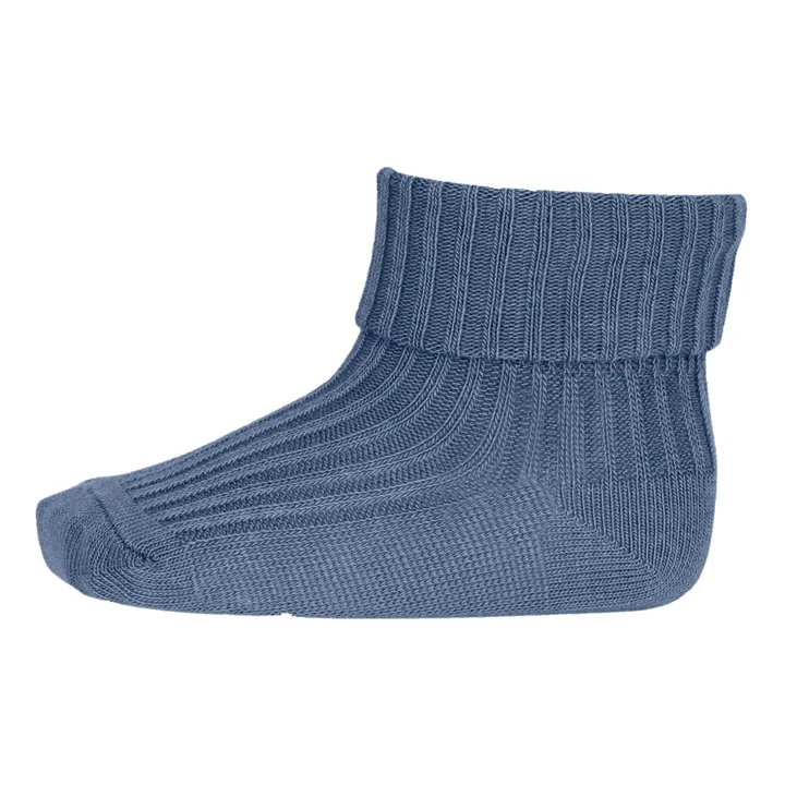 Mp Denmark Chaussettes Rib en coton | Bleu