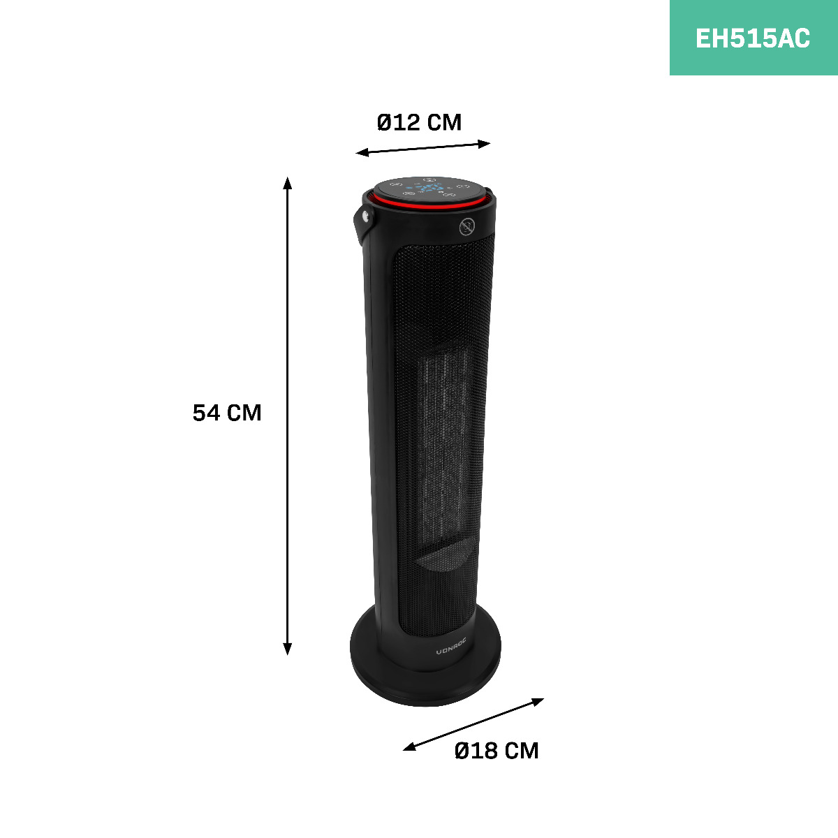 Vonroc Toren ventilatorkachel - 2000 watt