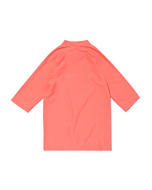 t-shirt de natation enfant anti-UV avec UPF50 corail