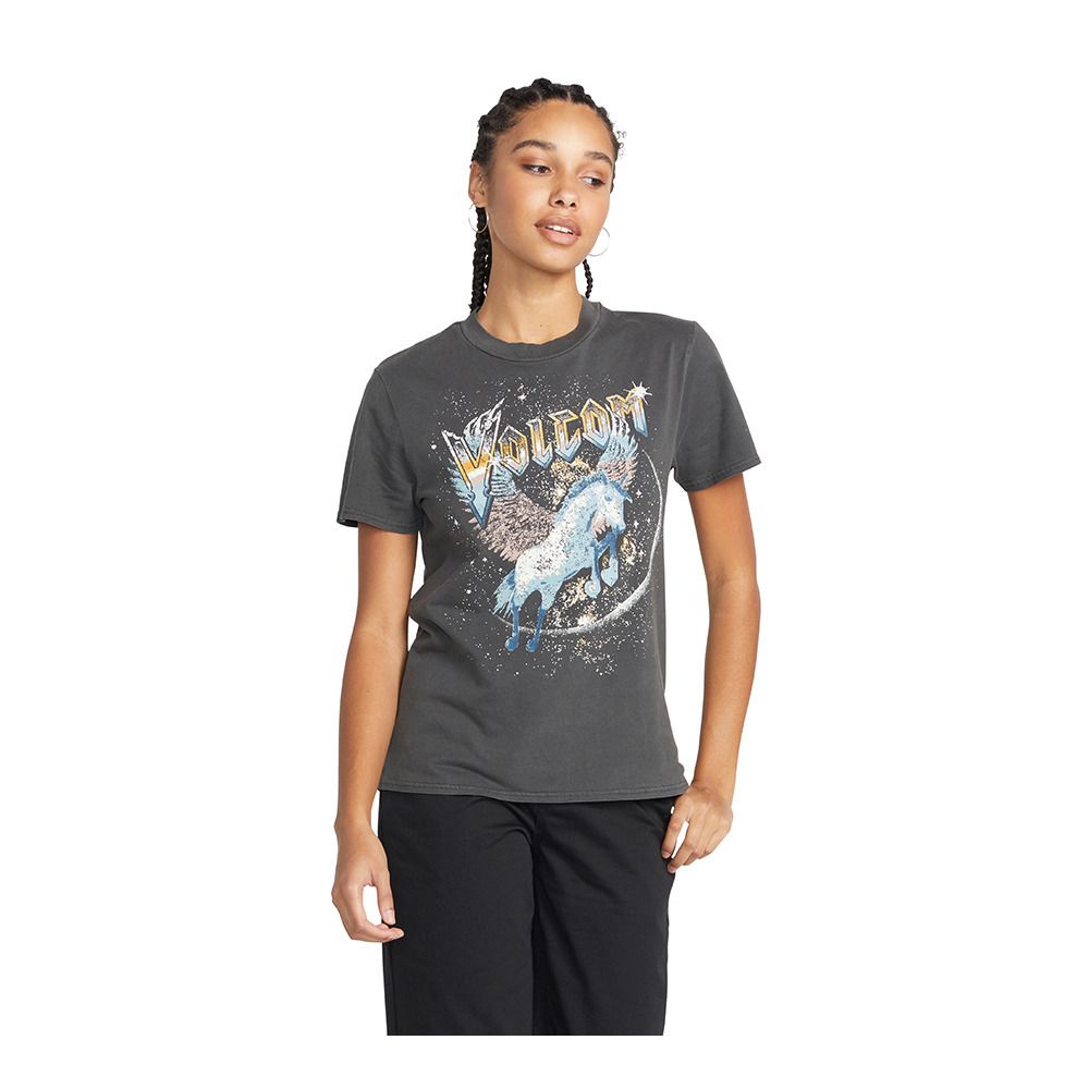 Volcom LOCK IT UP - Tee-shirt Femme black