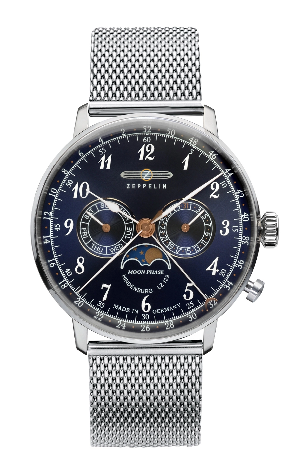 Zeppelin Hindenburg Mondphase Herrenuhr 7036M-3