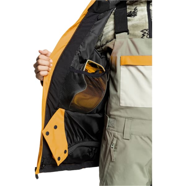 Veste de ski QUIKSILVER MISSION SOLID YTH JK ORANGE PEPPER