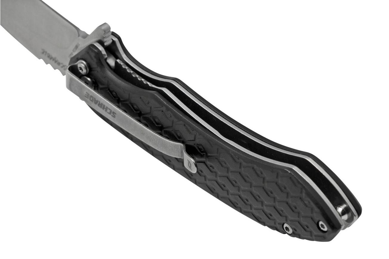 Schrade Scramble 1159311, zwart zakmes