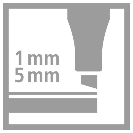 Premium-Filzstift mit dicker Keilspitze - STABILO Pen 68 MAX - Einzelstift - ocker dunkel