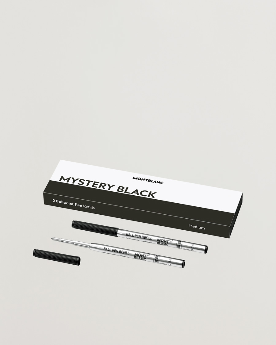 Montblanc 2 Ballpoint Pen Refills Mystery Black