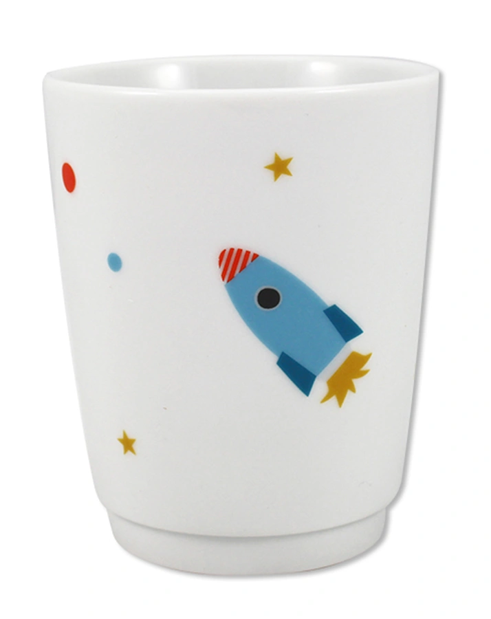 Porzellan-Becher SPACE in offwhite