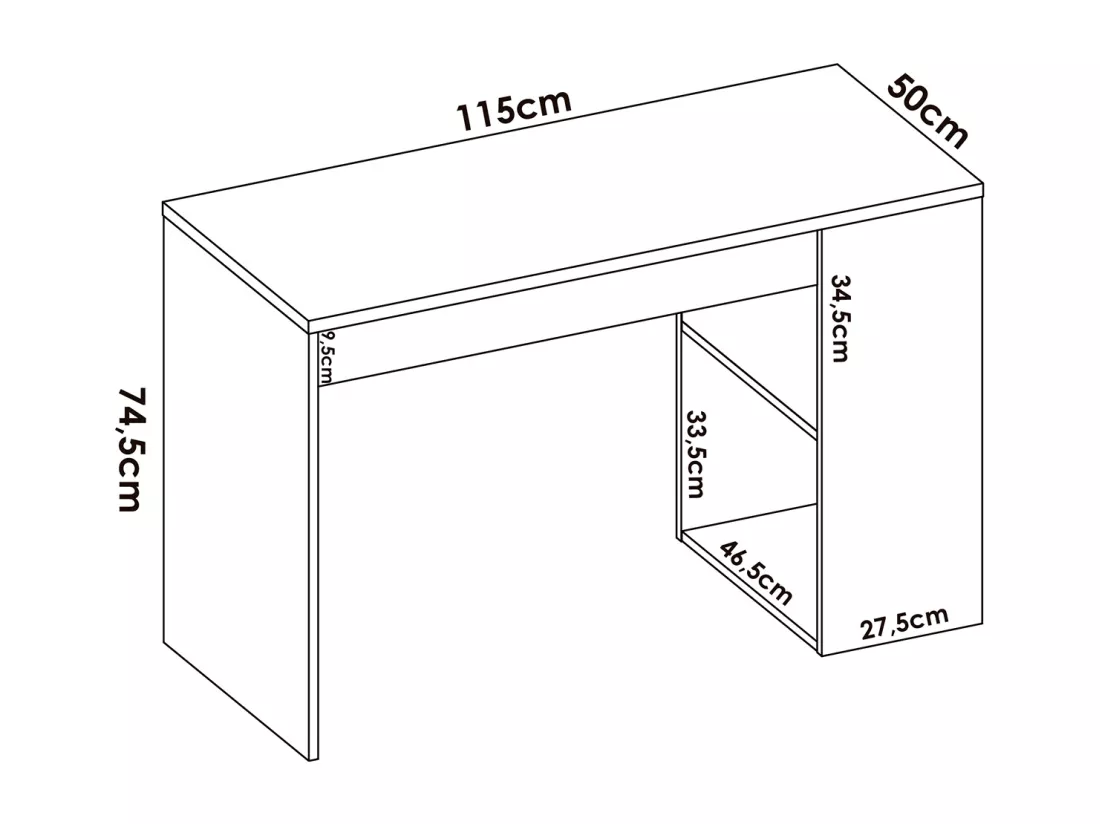 Ensemble de lit gigogne avec 2 tiroirs + Table de nuit + armoire pour enfant coloris chêne naturel, blanc