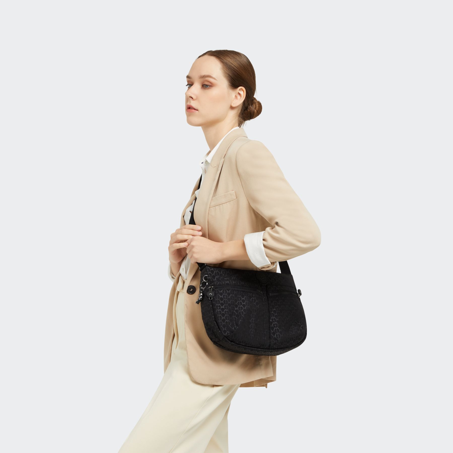 IZELLAH Sac Épaule à Bandoulière Taille Moyenne  - Signature Emb