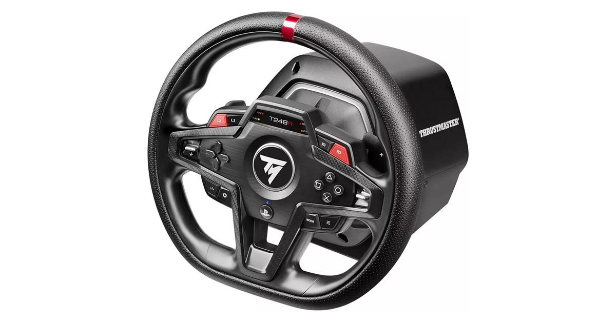 ThrustmasterT248R stuur  (Zwart, Playstation 4, Playstation 5, Pc)