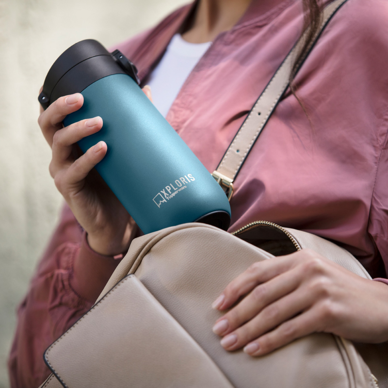 Xploris® Trinkbecher 450 ml Heißer Kaffee oder Tee - auch nach Stunden, egal wo du bist