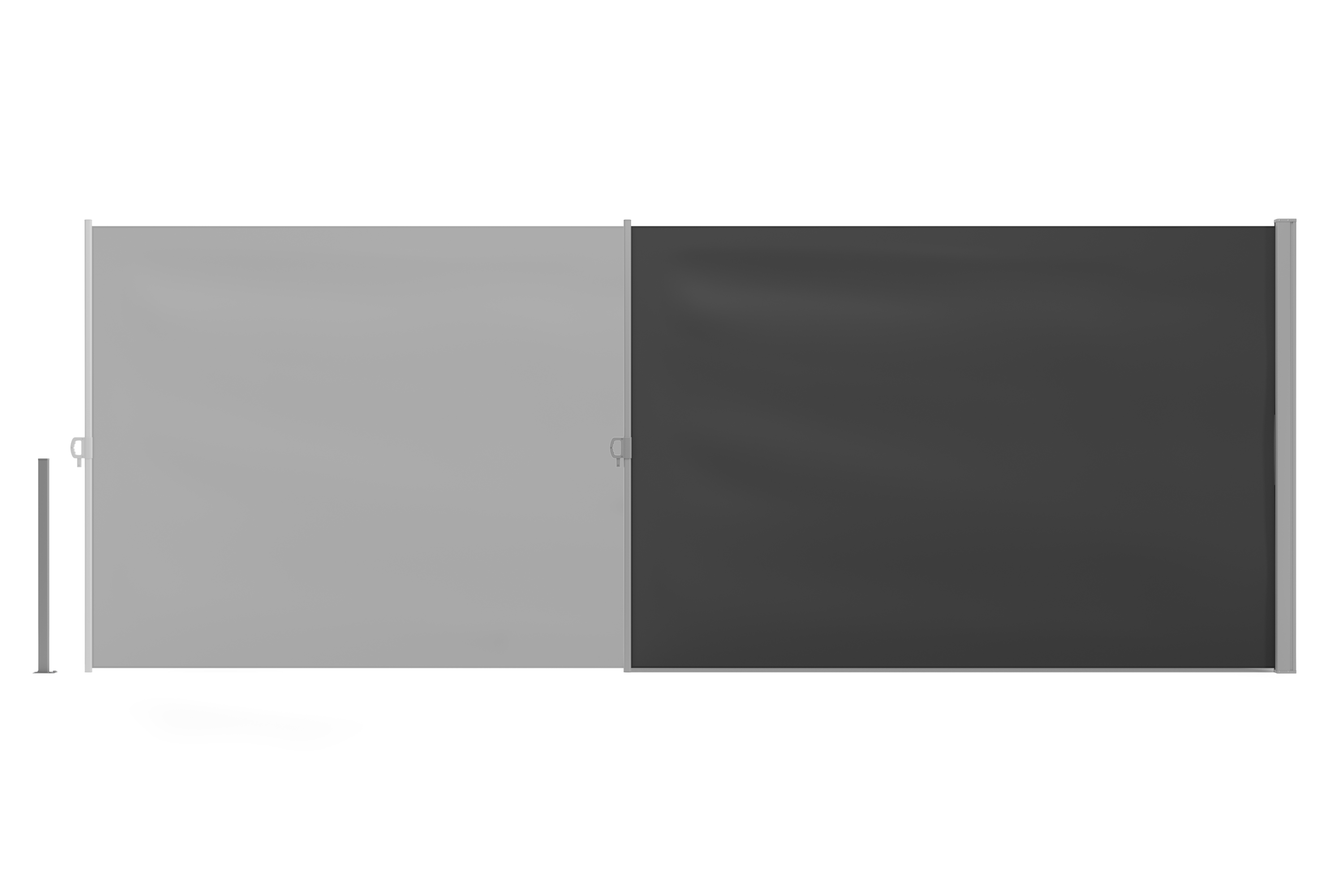 Seitenmarkise VIA 180 x 500 cm anthrazit