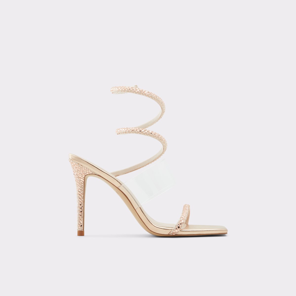 Selima Rose Gold Women Heeled sandals