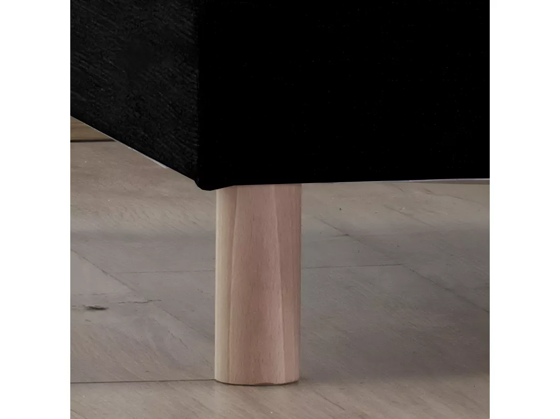 Sommier tapissier à lattes gris anthracite Made in France Dimensions - 160 x 200 cm