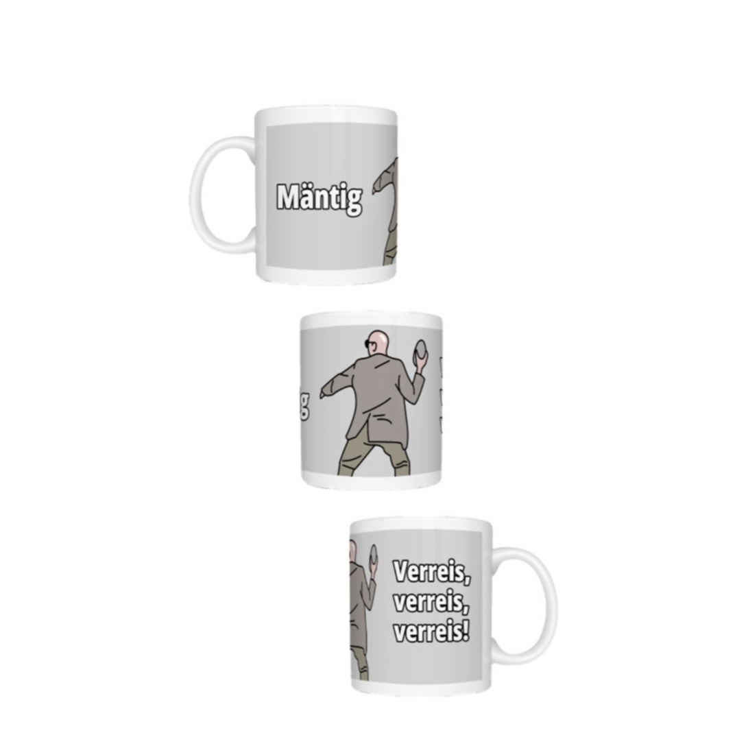 (350ml) Lustige Keramik Kaffee Tasse mit Spruch Geschenk Tee Cup (013.02) - Verreis, verreis, verreis!