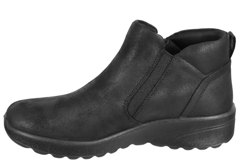 SKECHERS LOVELY VIBE FALL IN BLOOM SORT KORT STØVLE