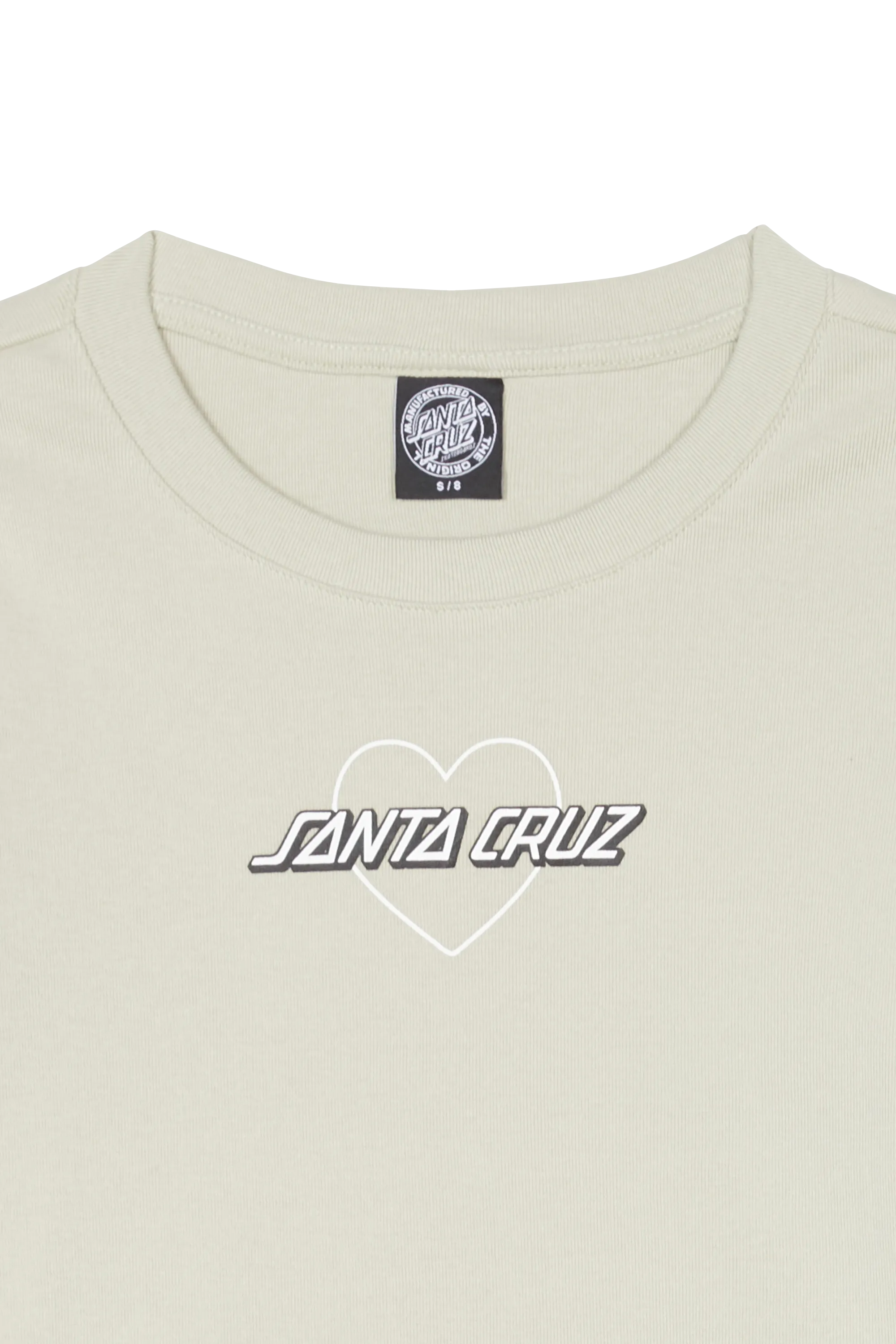 SANTA CRUZ T-shirt Heart Strip Gris