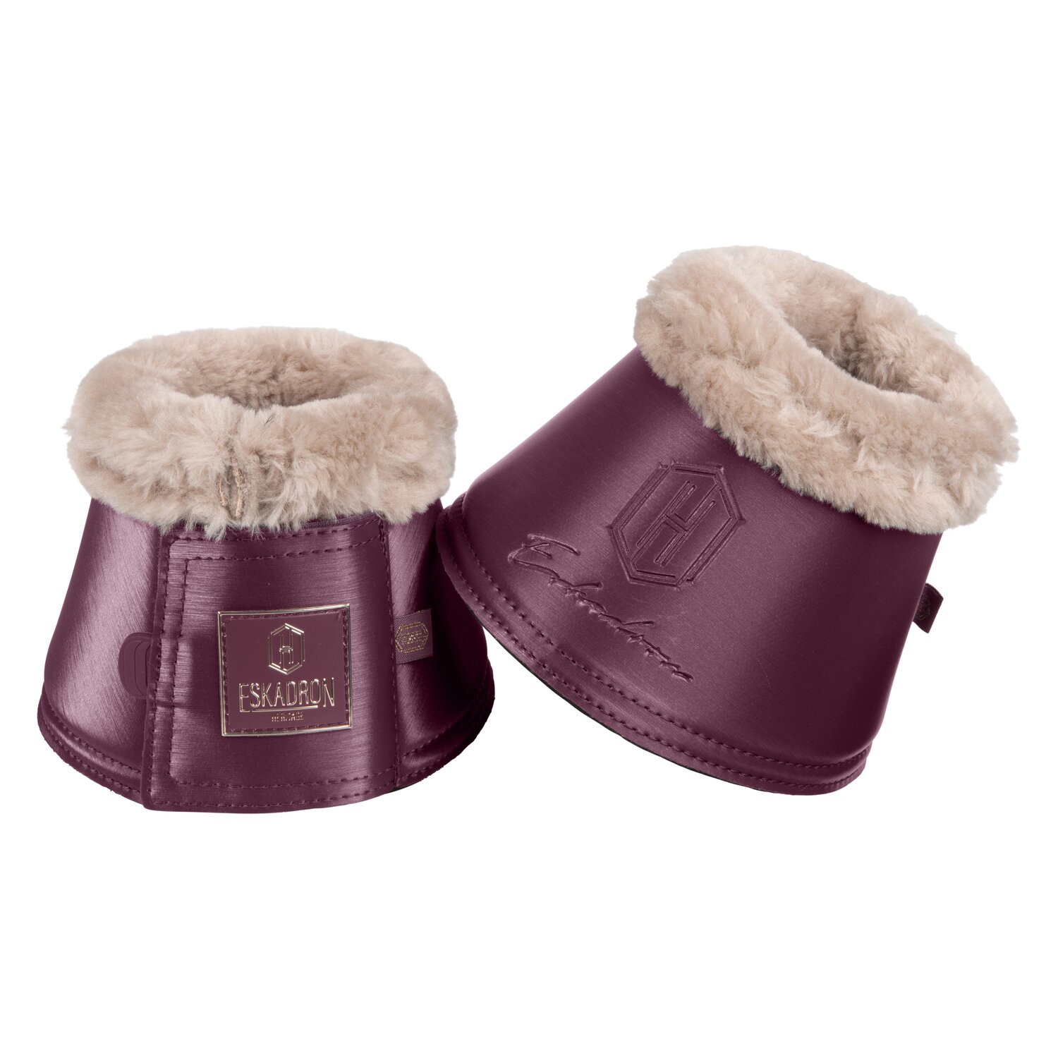 ESKADRON Heritage Sprungglocken Glamslate FauxFur  - cassis
