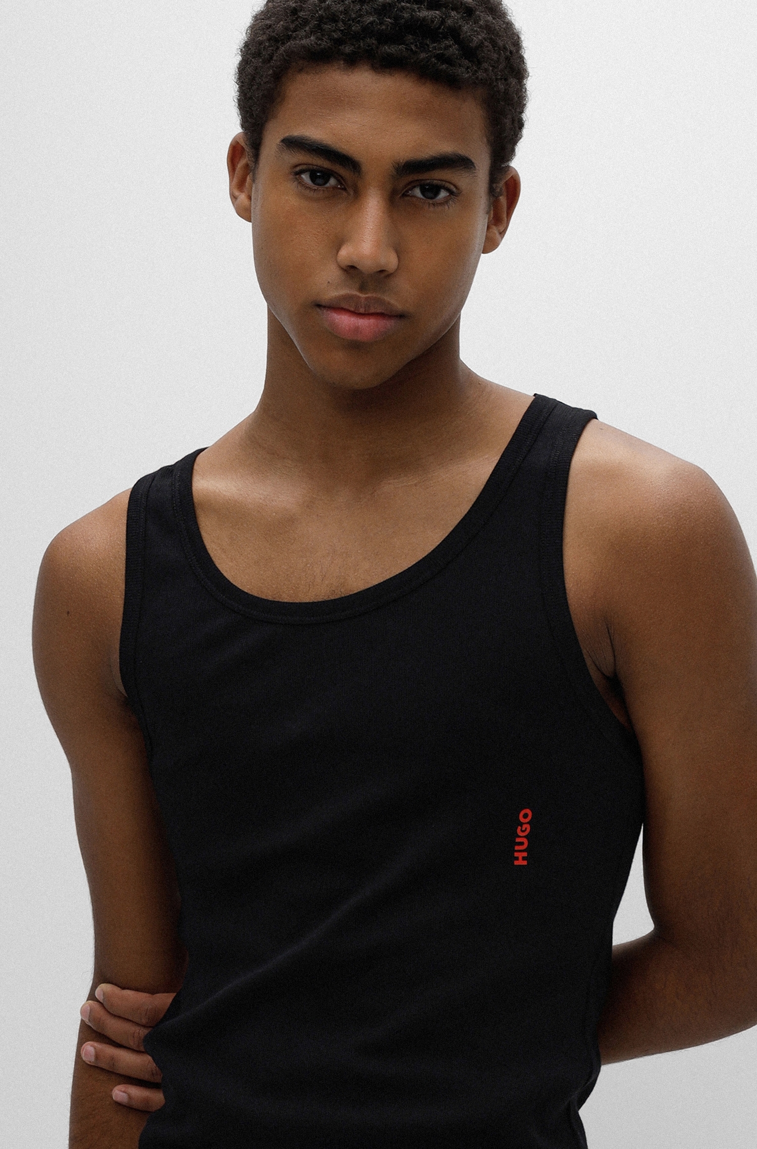 HUGO Underwear Tanktop »Twin Pack«, 2 Stk. mit Markenlabel in Kontrastfarbe
