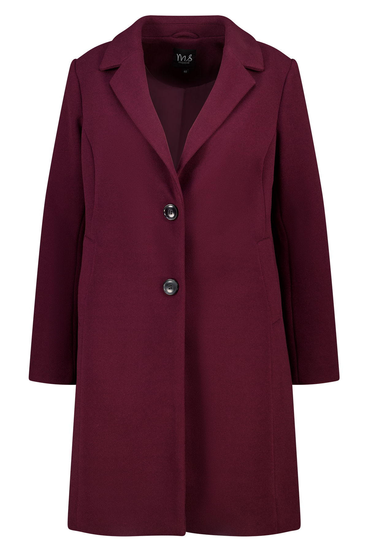 Jas met knopen Bordeaux