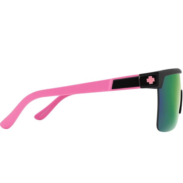 Lunette vélo SPY FLYNN 5050 MATTE BLACK MATTE PINK HAPPY GRAY GREEN LIGHT GREEN MIRROR