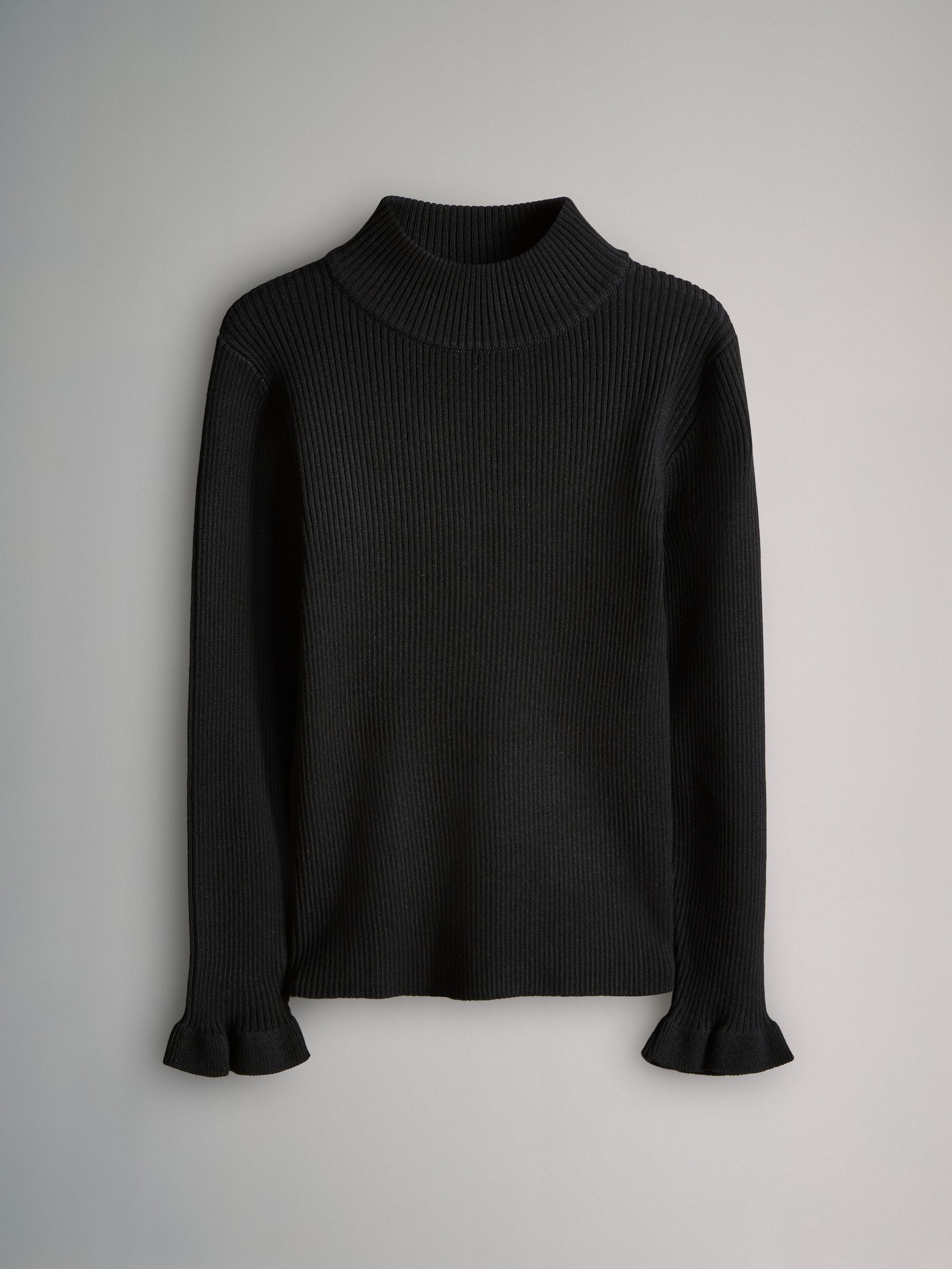 The Set 3 Pack Rib Knit Roll Neck Jumpers