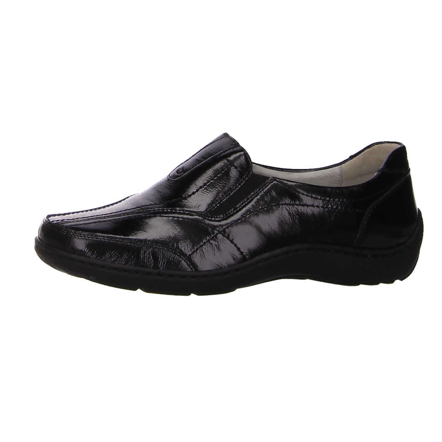 Waldläufer Slipper schwarz schwarz