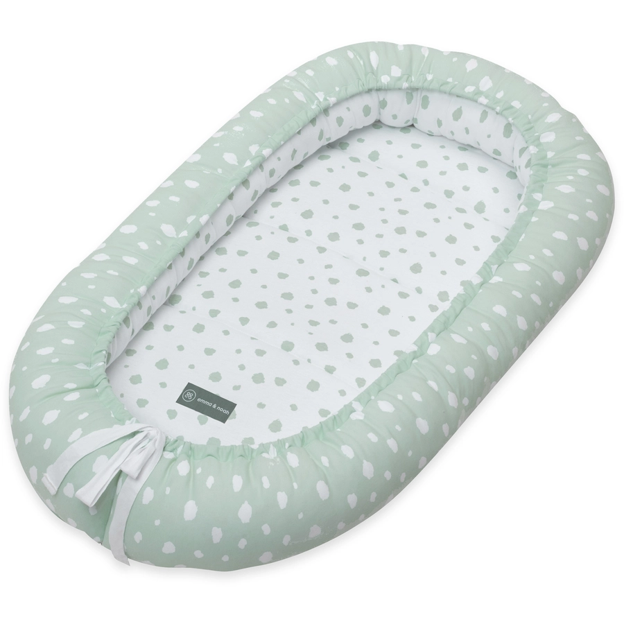 emma & noah Kuschelnest Punkten Mint