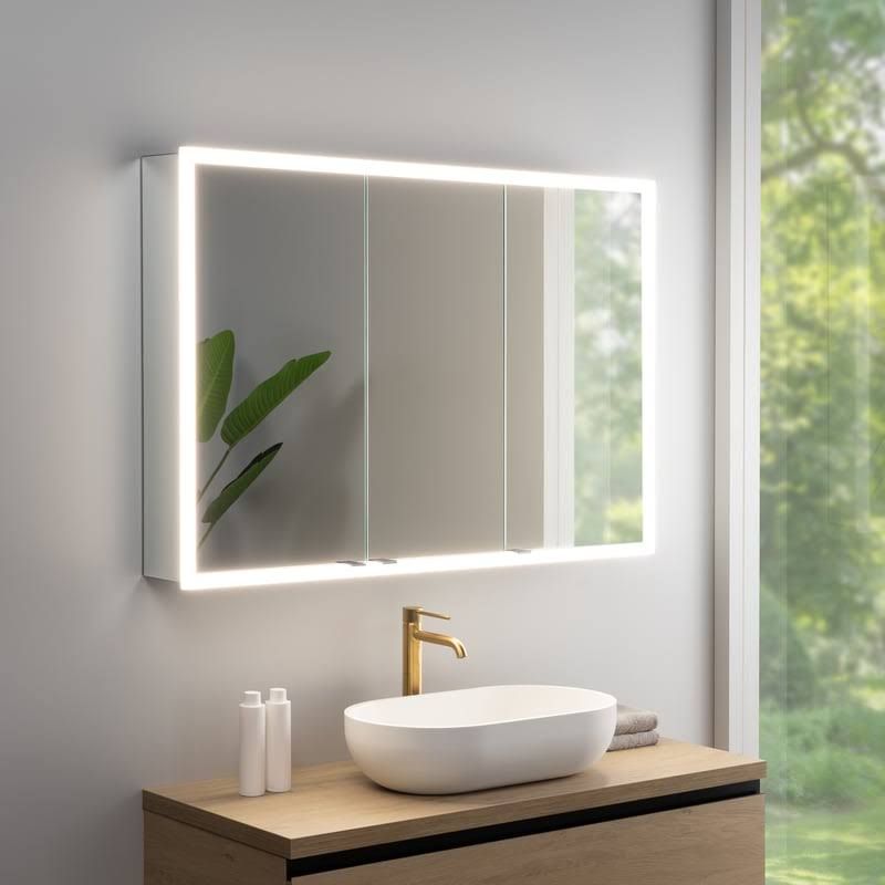 rivea Dia Spiegelschrank B 120 cm mit 3 Türen BR0539MI