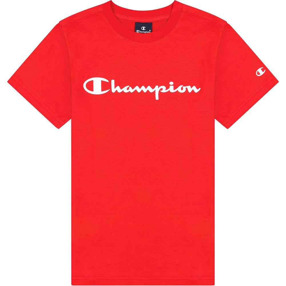 Champion Crewneck T-Shirt Jungen rot