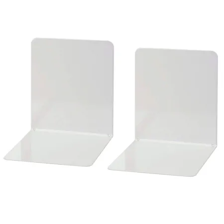 WEDO® Buchstützen aus Metall, grau, 14 x 12 x 14 cm, 2 Stück