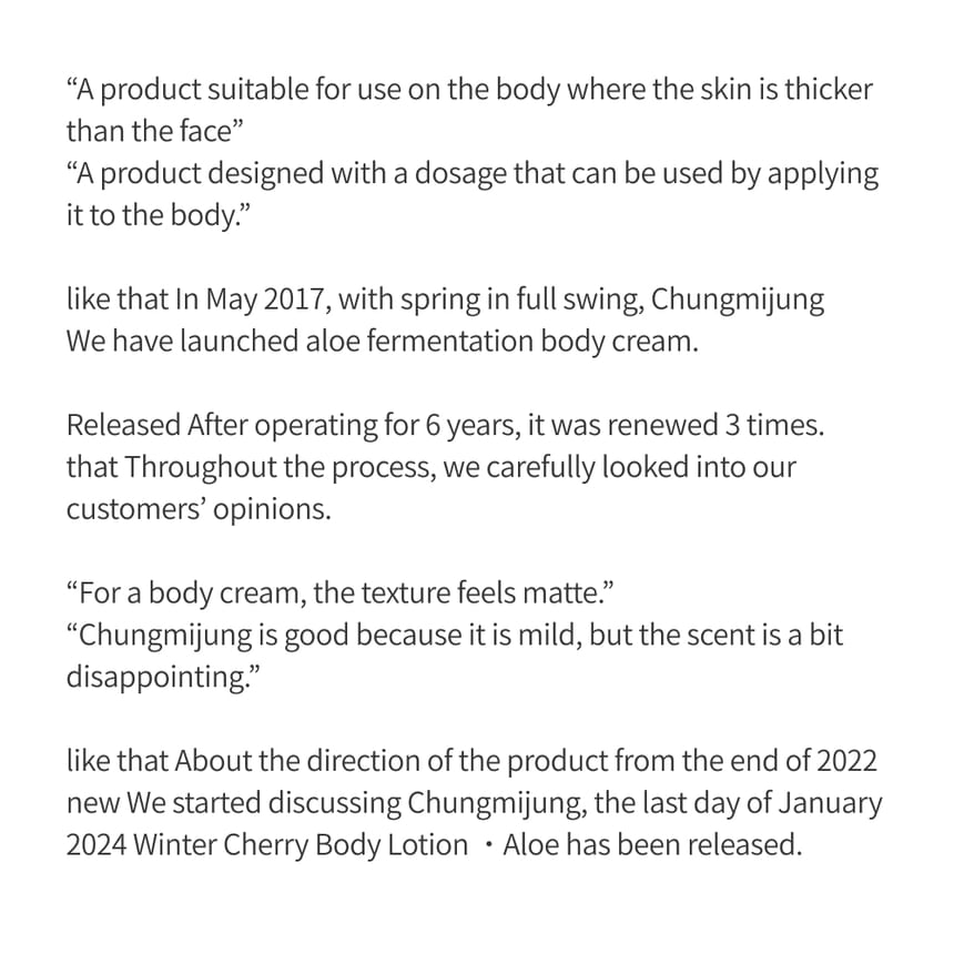 CHUNGMIJUNG - Winter Cherry Body Lotion Aloë