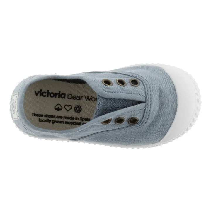 Victoria Baskets Inglesia Elastico Lon | Bleu pâle