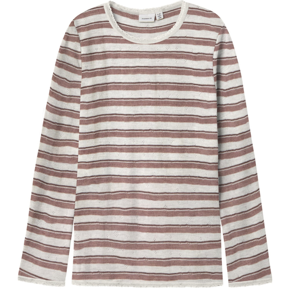 Køb Name It Antler Snow White Nkfwang Uld Needle Ls Top