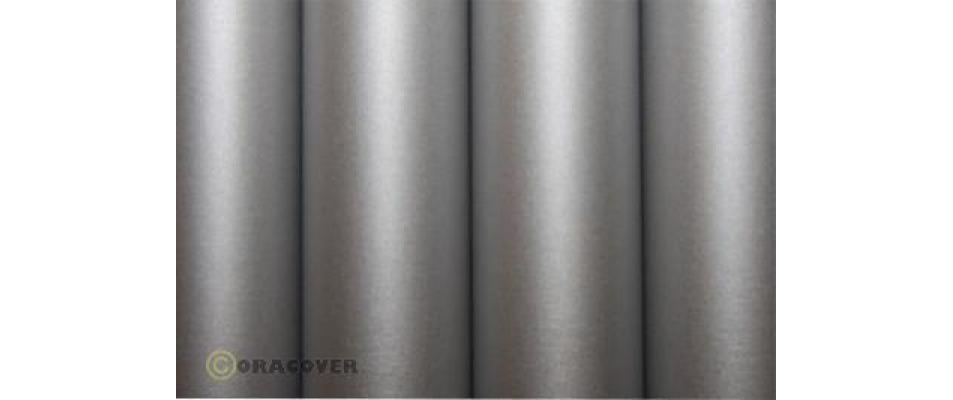Bügelfolie Oratex Silber<br>Folie zum bespannen von Flugmodellen