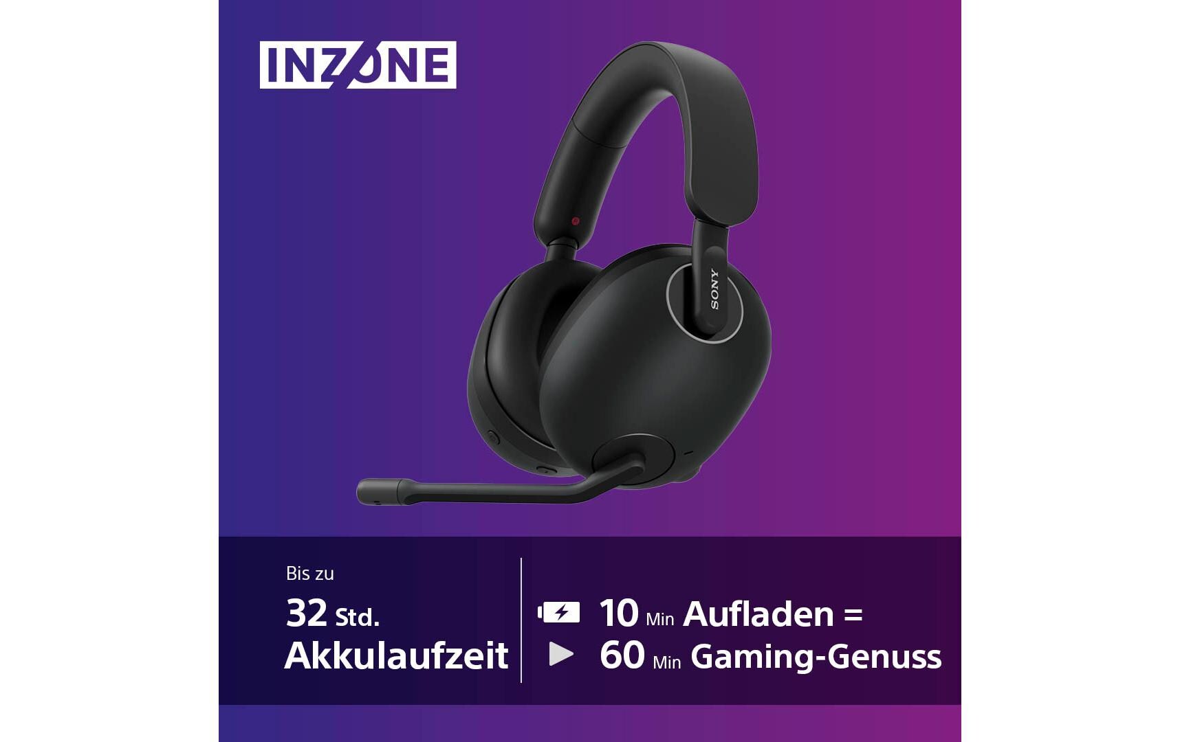 Headset INZONE H9 Schwarz<br>Kabelloses Gaming-Headset mit Noise-Cancelling für die PS5 und den PC