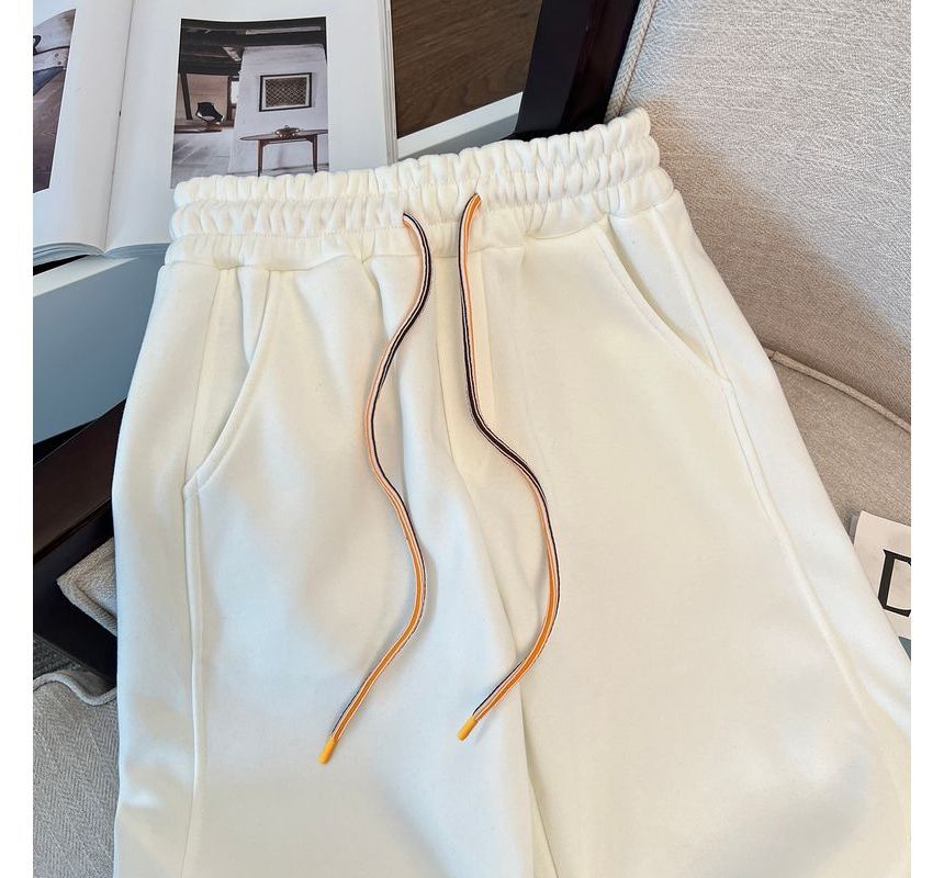 Maisee - Effen joggingbroek met elastische taille