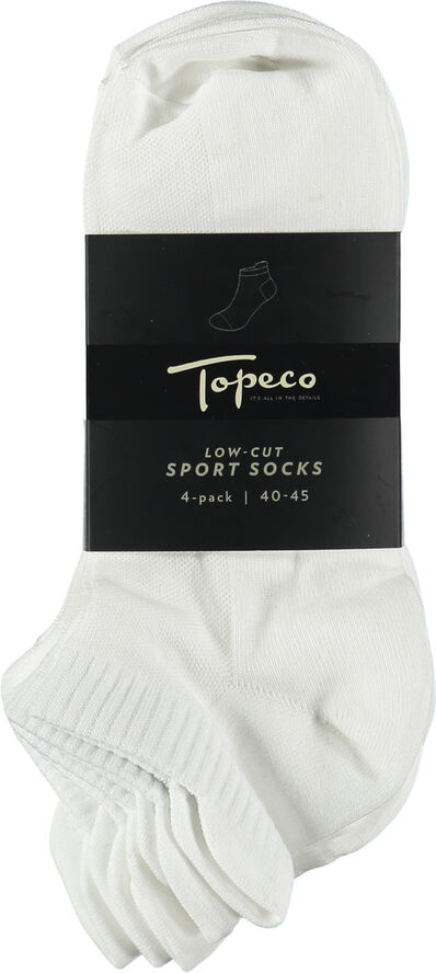 Topeco Topeco Sport Socks Low Cut 02 white