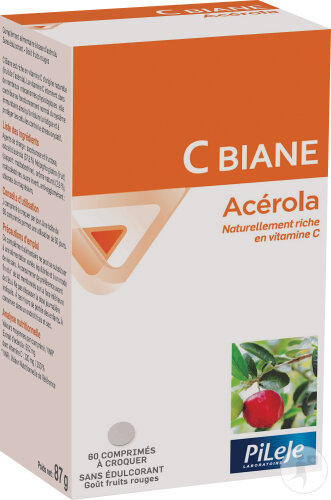 C Biane Acérola 60 Comprimés À Croquer